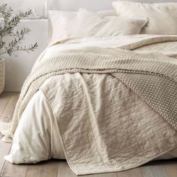 Casaluna Bedding Casaluna Linen Blend Heavy Quilt King Poshmark